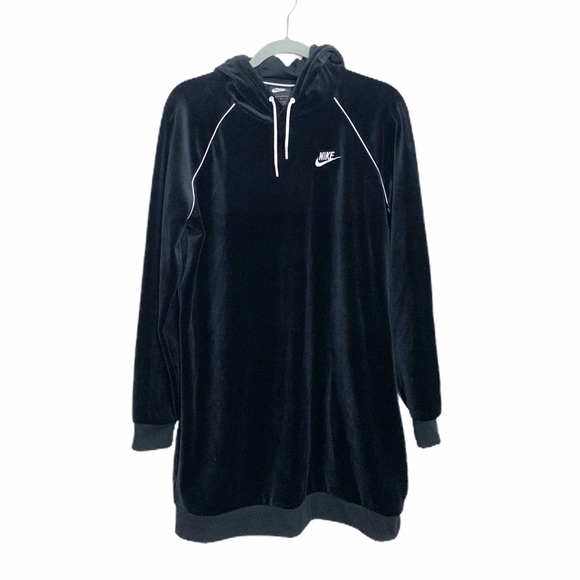 nike velour hoodie dress